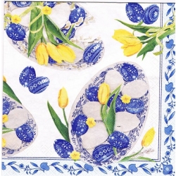 Serwetka -3314- pisanki, tulipany